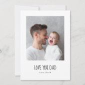 Persoonlijke Vader Fotokaart | Aangepaste Vaderdag Feestdagenkaart (Voorkant)