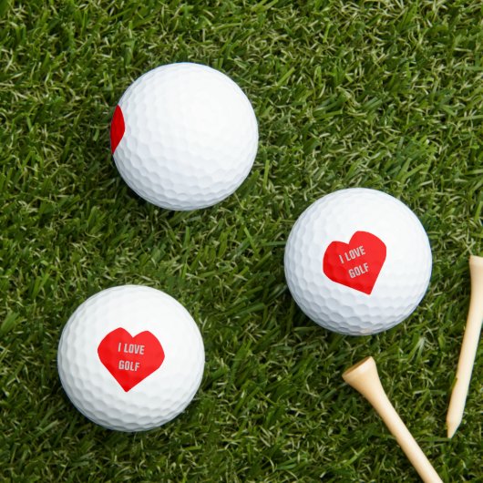 Persoonlijke vader mam Novelty I Love Golf Golfballen (Insitu Gras)