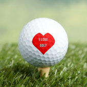 Persoonlijke vader mam Novelty I Love Golf Golfballen (Insitu Shirt)