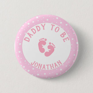 Persoonlijke vader om meisjes te worden ronde button 5,7 cm