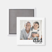 Persoonlijke Vader Opgericht Foto Magneet (Voorkant / Achterkant)