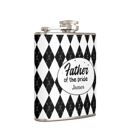 Persoonlijke 'Vader van de Bruid' Fles Heupfles (Rechts)