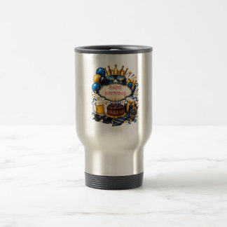 Persoonlijke Vader Verjaardag Mok Stijlvolle Blauw