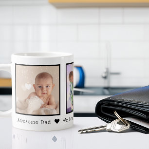 Persoonlijke Vaderdag 3 Foto Grote Koffiekop