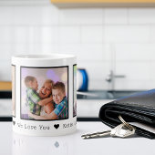 Persoonlijke Vaderdag 3 Foto Grote Koffiekop