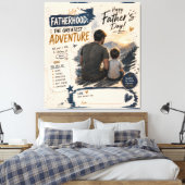 Persoonlijke Vaderdag Avontuur Canvasprint Canvas Afdruk (Insitu (Slaapkamer))