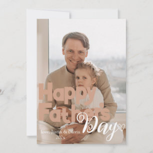 Persoonlijke Vaderdag, beste papa ooit cadeau Feestdagenkaart