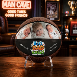 Persoonlijke Vaderdag Beste Papa Ooit Foto Basketbal