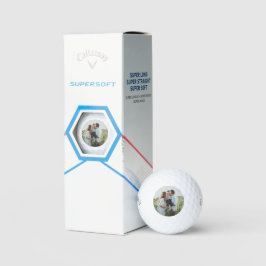 Persoonlijke Vaderdag cadeau familie foto Golfballen