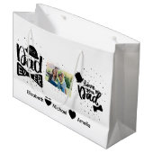 Persoonlijke Vaderdag-cadeautas Groot Cadeauzakje (Voorkant Gekanteld)