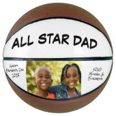 Persoonlijke Vaderdag-foto Basketbal (Voorkant)