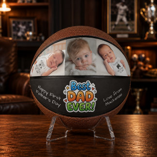 Persoonlijke Vaderdag foto Beste papa ooit Basketbal