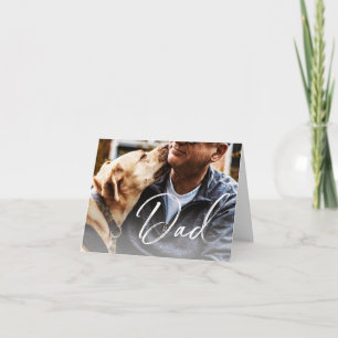Persoonlijke Vaderdag Fotokaart voor Hondenliefheb Kaart