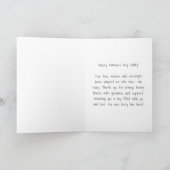 Persoonlijke Vaderdag-gereedschap met wens Kaart (Binnen)