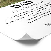 Persoonlijke Vaderdag Gift-foto Poster (Hoek)