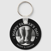 Persoonlijke Vaderdag Gift-foto Sleutelhanger (Achterkant)