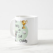 Persoonlijke Vaderdag Golf Daddy-foto Koffiemok (Voorkant links)