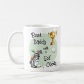 Persoonlijke Vaderdag Golf Daddy-foto Koffiemok (Links)