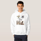 Persoonlijke Vaderdag Hoodie – Superheld Papa (Voorkant volledig)