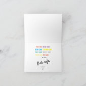 Persoonlijke Vaderdag met blauwe motorfiets Kaart (Binnen)