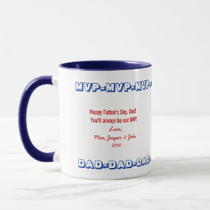 Persoonlijke Vaderdag mok MVP DAD