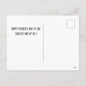 Persoonlijke vaderdag, 's werelds beste pappa cade feestdagenkaart (Achterkant)