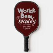 Persoonlijke vaderdag, 's werelds beste pappa cade pickleball paddle (Achterkant)