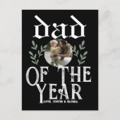Persoonlijke vaderdag, vader van het jaar feestdagenkaart (Voorkant)