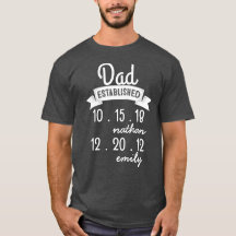 Persoonlijke Vaderdag van papa Shirt