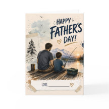 Persoonlijke Vaderdag Vis Kaart Cadeau