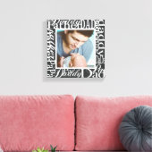 Persoonlijke Vaderdag Word Collage-foto Canvas Afdruk (Insitu (Woonkamer))