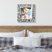 Persoonlijke Vaderdag Word Collage-foto Canvas Afdruk (Insitu (Slaapkamer))