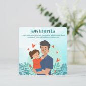 Persoonlijke Vaderdagkaart Feestdagenkaart (Staand voorkant)