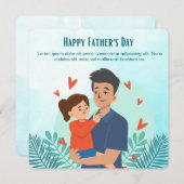 Persoonlijke Vaderdagkaart Feestdagenkaart (Voorkant / Achterkant)