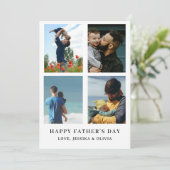 Persoonlijke Vaderdagkaart met foto Feestdagenkaart (Staand voorkant)