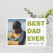 Persoonlijke Vaderdagkaart met foto Feestdagenkaart (Staand voorkant)