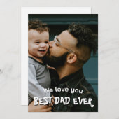 Persoonlijke Vaderdagkaart met foto Feestdagenkaart (Voorkant / Achterkant)