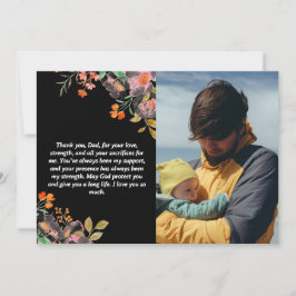 Persoonlijke Vaderdagkaart met foto Feestdagenkaart