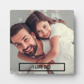 Persoonlijke vaders dag cadeautjes | Ik hou van pa Fotoplaat (Voorkant)