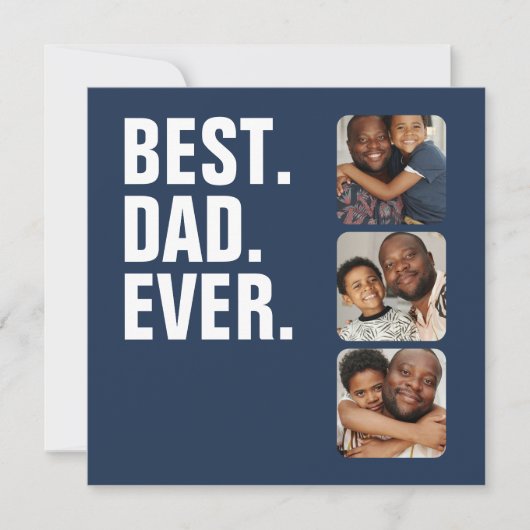 Persoonlijke vaders Dag Foto Gift Best Dad ever (Voorkant)