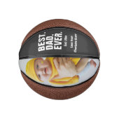 Persoonlijke vaders Dag Foto Gift Best Dad ever Basketbal (Voorkant)