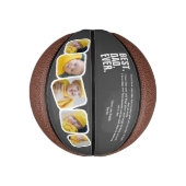 Persoonlijke vaders Dag Foto Gift Best Dad ever Basketbal (Verticaal)