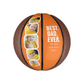 Persoonlijke vaders Dag Foto Gift Best Dad ever Basketbal (Verticaal)