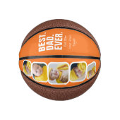 Persoonlijke vaders Dag Foto Gift Best Dad ever Basketbal (Voorkant)