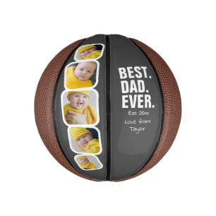 Persoonlijke vaders Dag Foto Gift Best Dad ever Basketbal