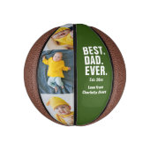 Persoonlijke vaders Dag Foto Gift Best Dad ever Basketbal (Verticaal)
