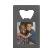 Persoonlijke vaders Dag Foto Gift Best Dad ever Creditkaart Flessenopener (Achterkant)