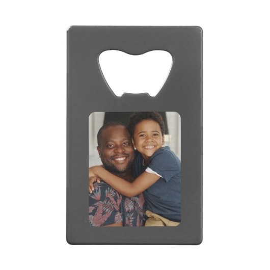 Persoonlijke vaders Dag Foto Gift Best Dad ever Creditkaart Flessenopener (Achterkant)