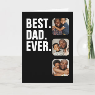 Persoonlijke vaders Dag Foto Gift Best Dad ever Kaart