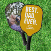 Persoonlijke vaders Dag Foto Gift Best Dad ever Pickleball Paddle